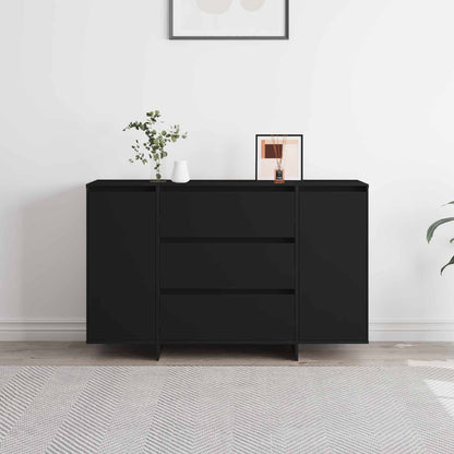 Sideboard with Drawer Black 120 x 41 x 75 cm Engineered Wood