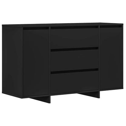 Sideboard with Drawer Black 120 x 41 x 75 cm Engineered Wood