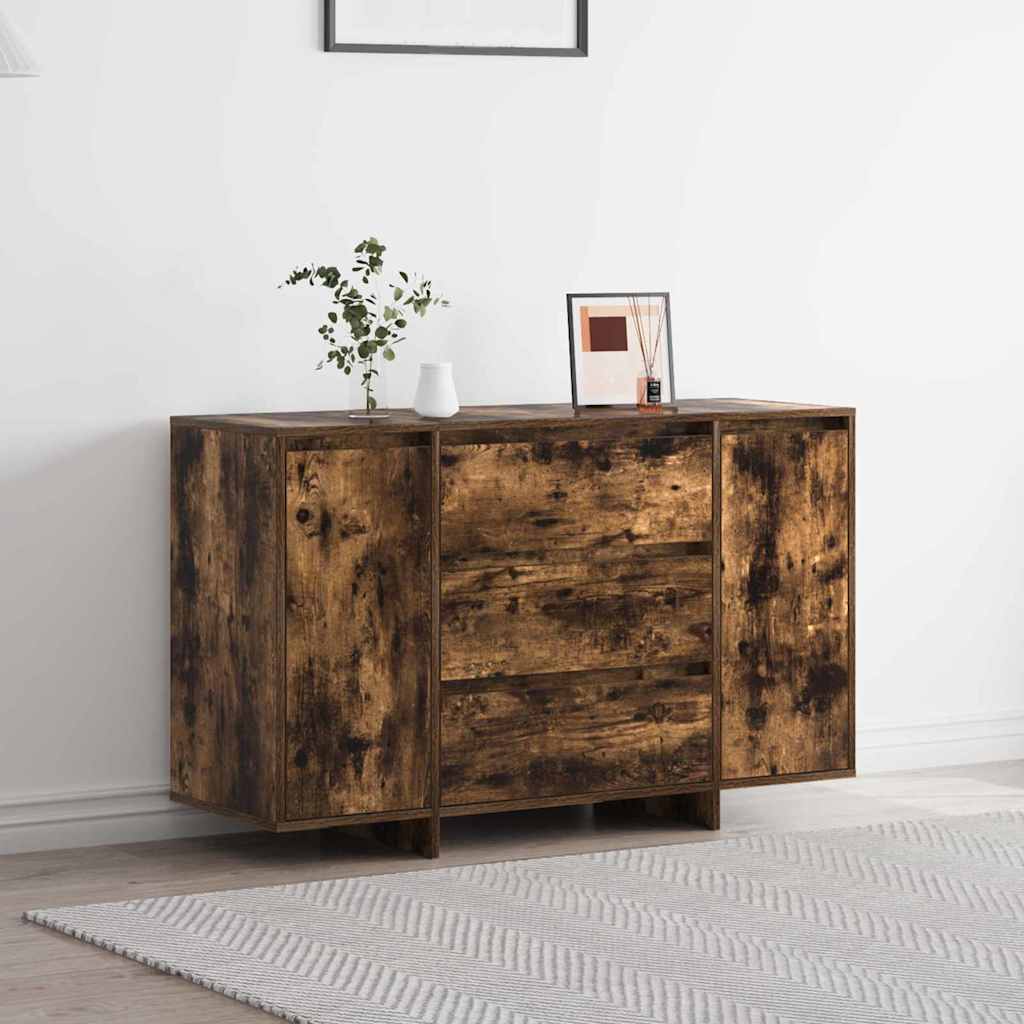 Sideboard Smoked Oak 120 x 41 x 75 cm Engineered Wood