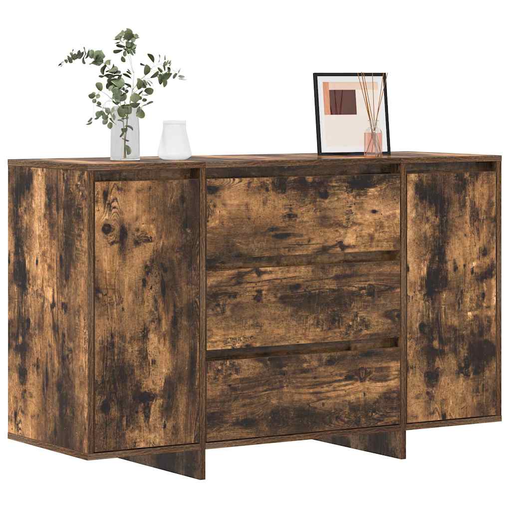 Sideboard Smoked Oak 120 x 41 x 75 cm Engineered Wood