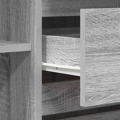 Sideboard Grey Sonoma 120 x 41 x 75 cm Engineered Wood