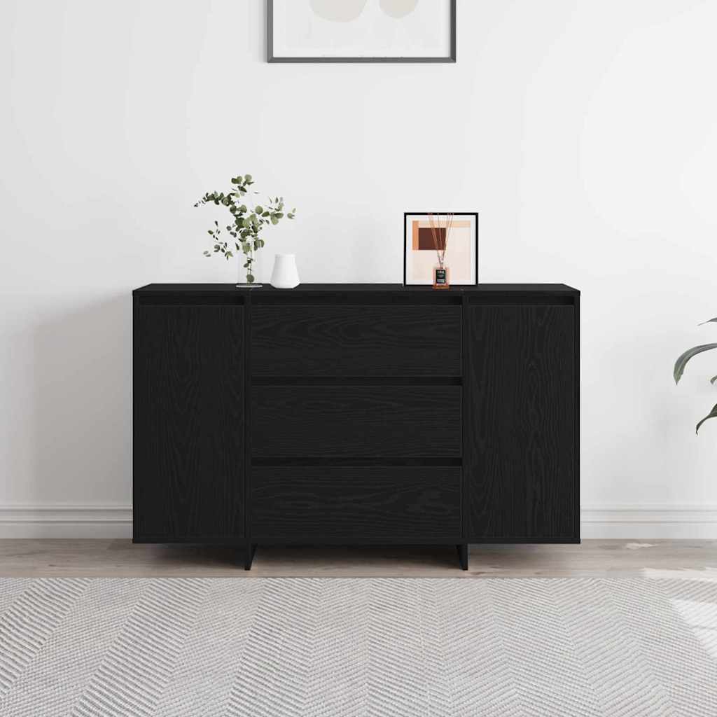 Sideboard Black Oak 120 x 41 x 75 cm Engineered Wood