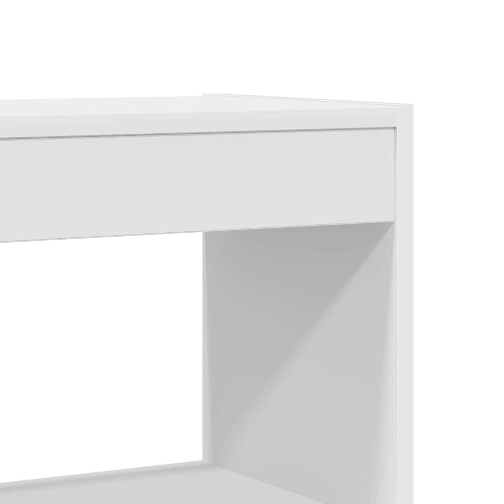 Book Cabinet 6-Tier 80 x 30 x 198 cm Engineered Wood White