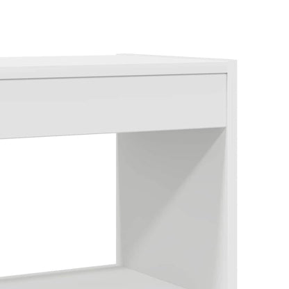 Book Cabinet 6-Tier 80 x 30 x 198 cm Engineered Wood White