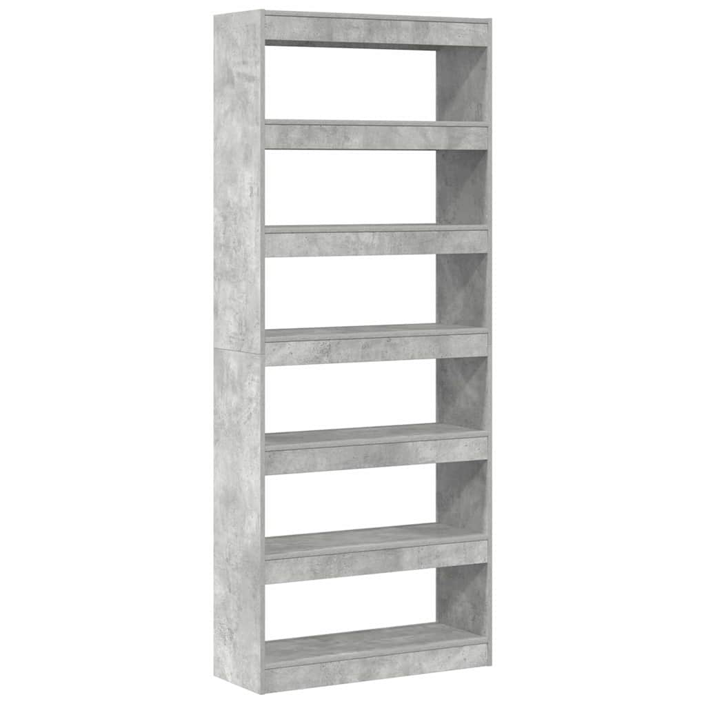 Book Cabinet 6-Tier 80 x 30 x 198 cm Engineered Wood