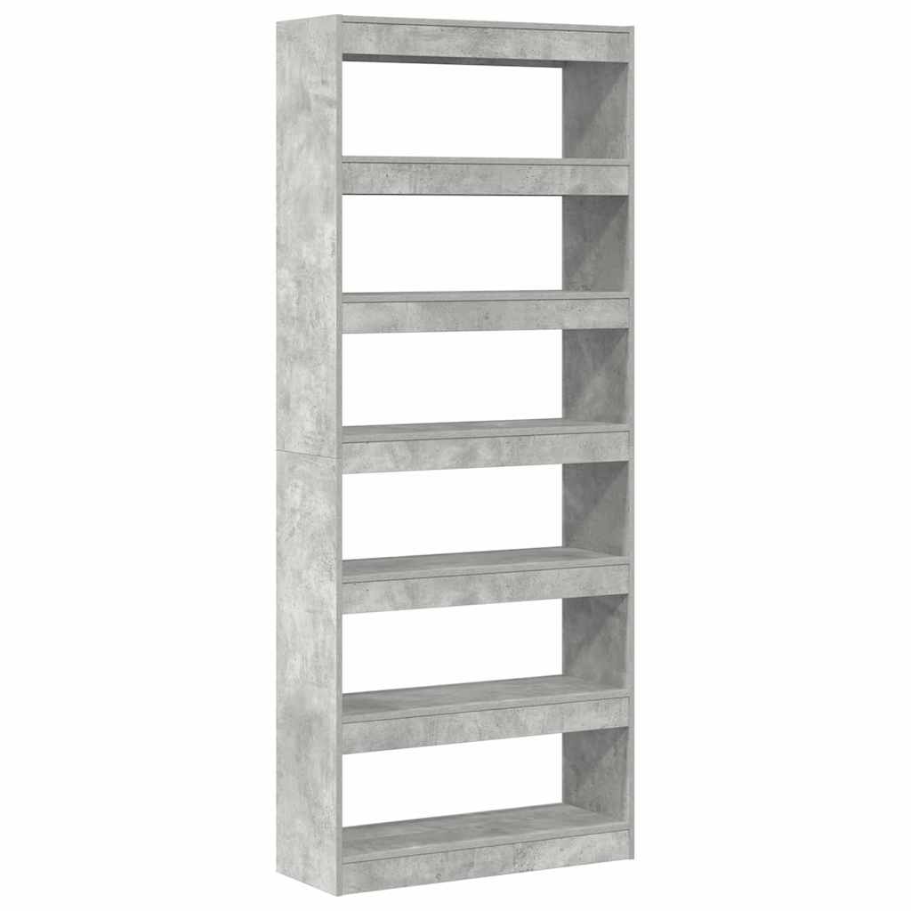 Book Cabinet 6-Tier 80 x 30 x 198 cm Engineered Wood