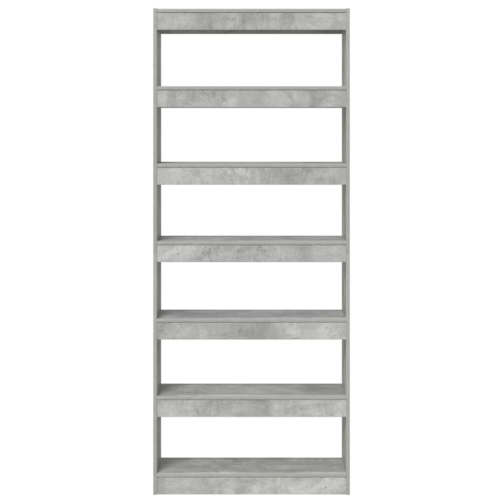 Book Cabinet 6-Tier 80 x 30 x 198 cm Engineered Wood