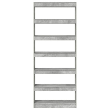 Book Cabinet 6-Tier 80 x 30 x 198 cm Engineered Wood