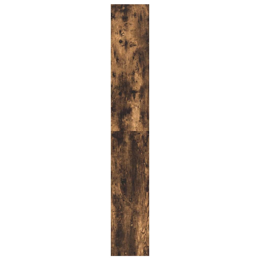 Book Cabinet 6-Tier 80 x 30 x 198 cm Engineered Wood Smoked Oak