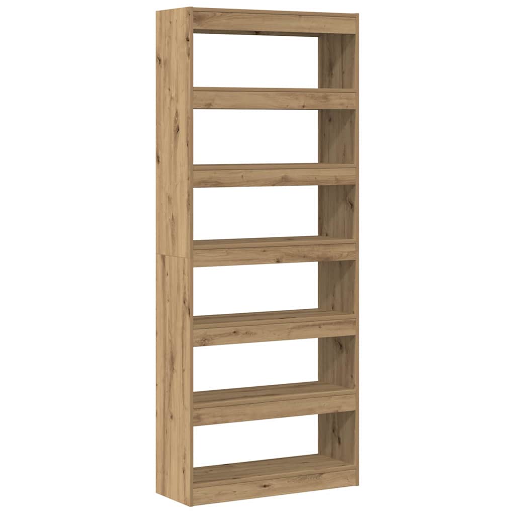 Book Cabinet 6-Tier 80 x 30 x 198 cm Engineered Wood