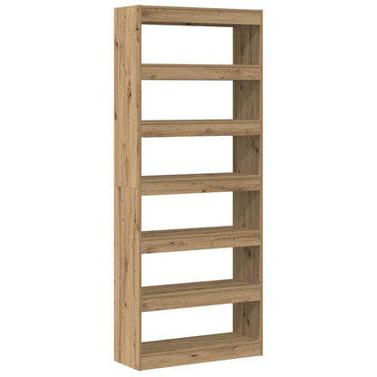 Book Cabinet 6-Tier 80 x 30 x 198 cm Engineered Wood