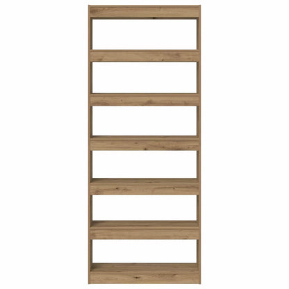 Book Cabinet 6-Tier 80 x 30 x 198 cm Engineered Wood