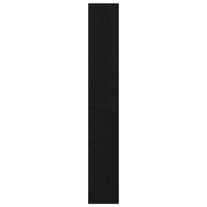 Book Cabinet 6-Tier 80 x 30 x 198 cm Engineered Wood Black Oak