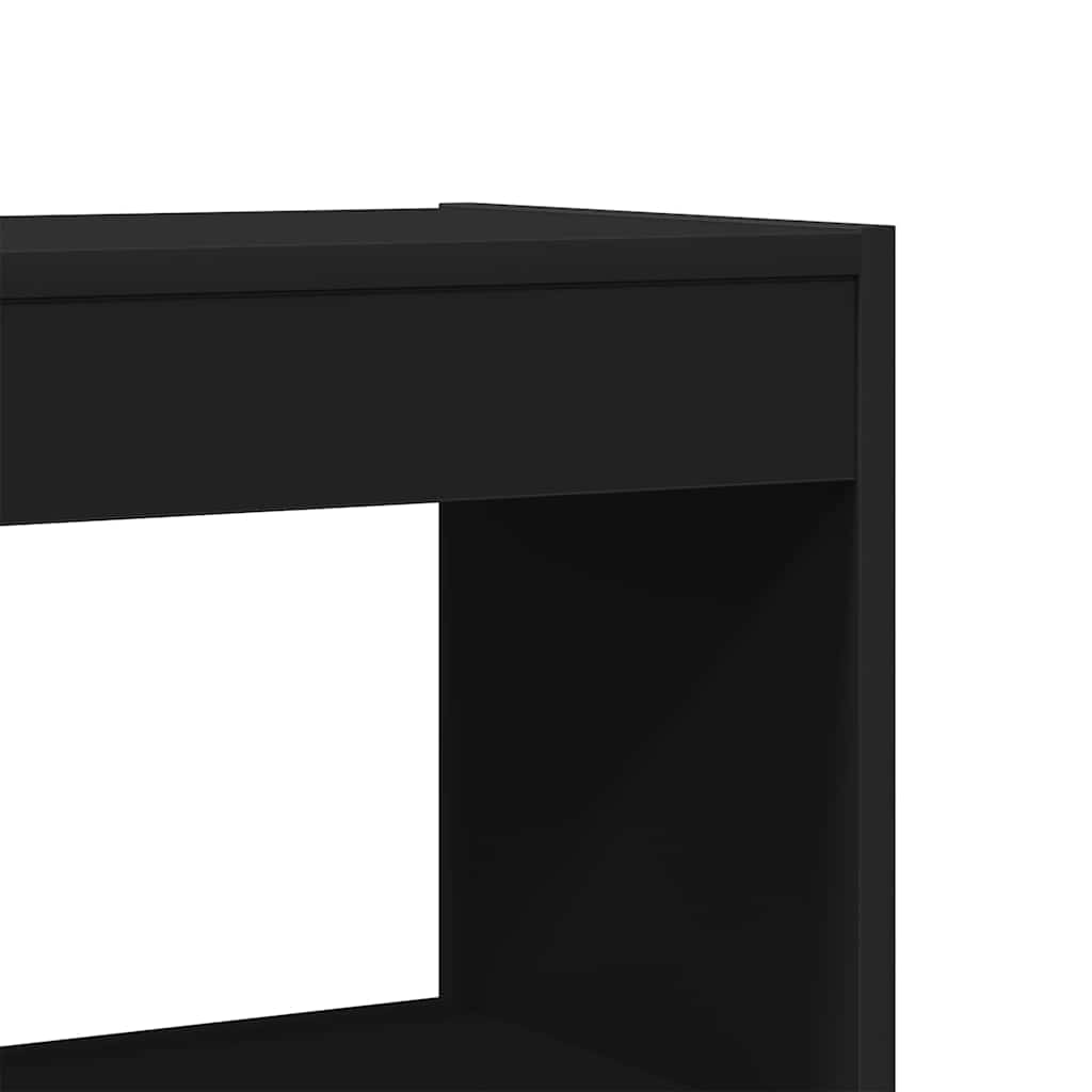 Book Cabinet Black 100 x 30 x 198 cm Engineered Wood