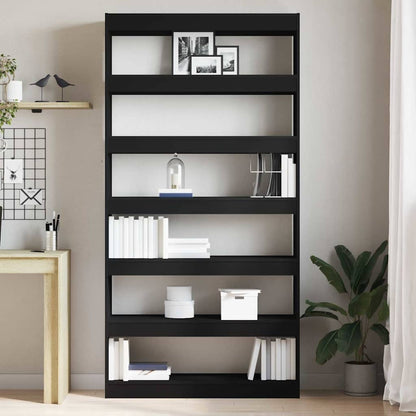 Book Cabinet Black 100 x 30 x 198 cm Engineered Wood
