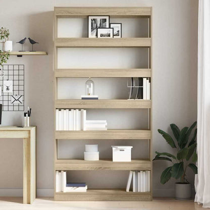 Book Cabinet 6-Tier 100 x 30 x 198 cm Engineered Wood
