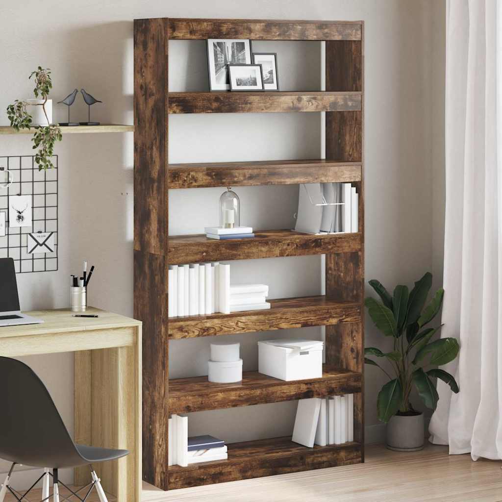 Book Cabinet 6-Tier 100 x 30 x 198 cm Engineered Wood