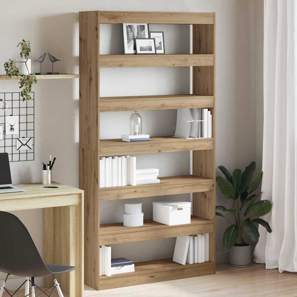 Book Cabinet 6-Tier 100 x 30 x 198 cm Engineered Wood