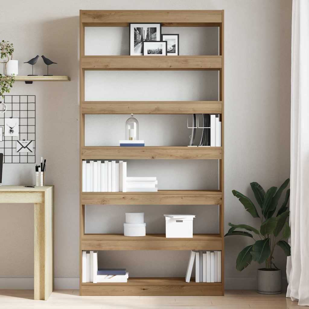 Book Cabinet 6-Tier 100 x 30 x 198 cm Engineered Wood