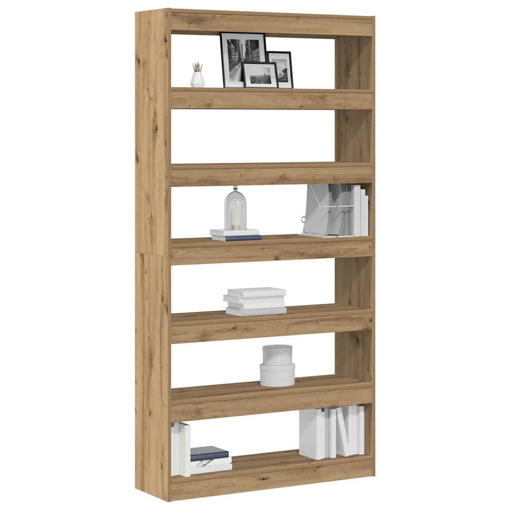 Book Cabinet 6-Tier 100 x 30 x 198 cm Engineered Wood