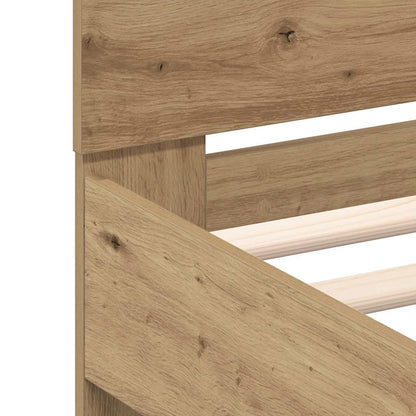 Bed Frame Artisan Oak 180 x 200 cm Engineered Wood