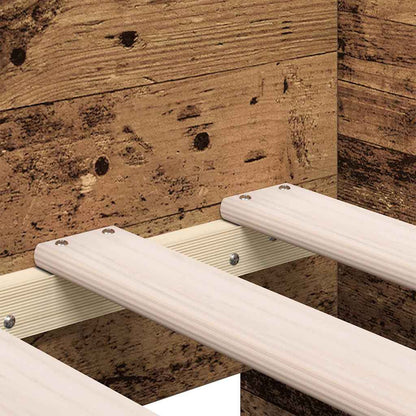 Daybed with Headboard Old Wood 100 x 200 cm Engineered Wood