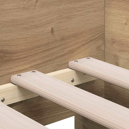 Daybed with Drawer Artisan Oak 100 x 200 cm Engineered Wood