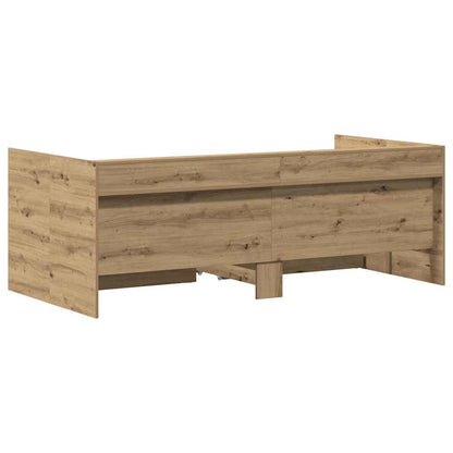 Daybed with Drawer Artisan Oak 100 x 200 cm Engineered Wood