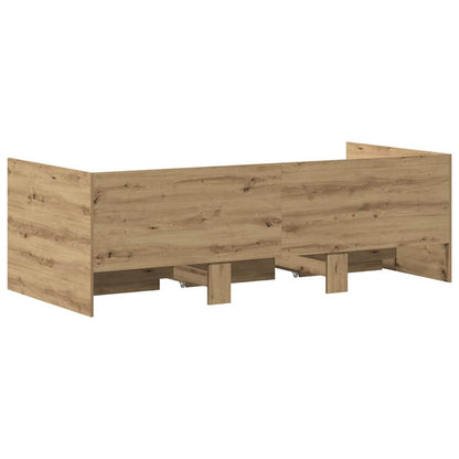 Daybed with Drawer Artisan Oak 90 x 200 cm Engineered Wood
