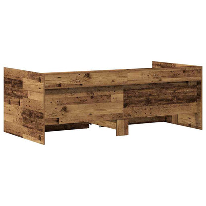 Daybed with Headboard Old Wood 75 x 190 cm Engineered Wood