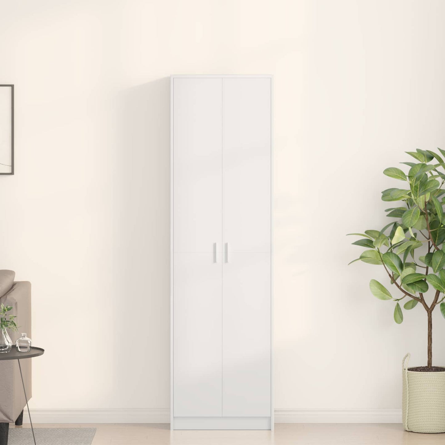 Wardrobe White 55 x 25 x 189 cm Engineered Wood