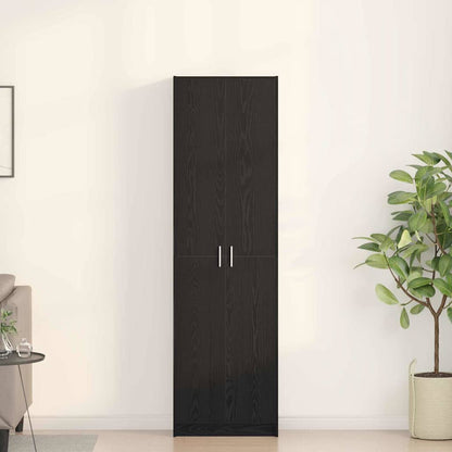 Wardrobe Black Oak 55 x 25 x 189 cm Engineered Wood