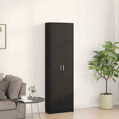 Wardrobe Black Oak 55 x 25 x 189 cm Engineered Wood
