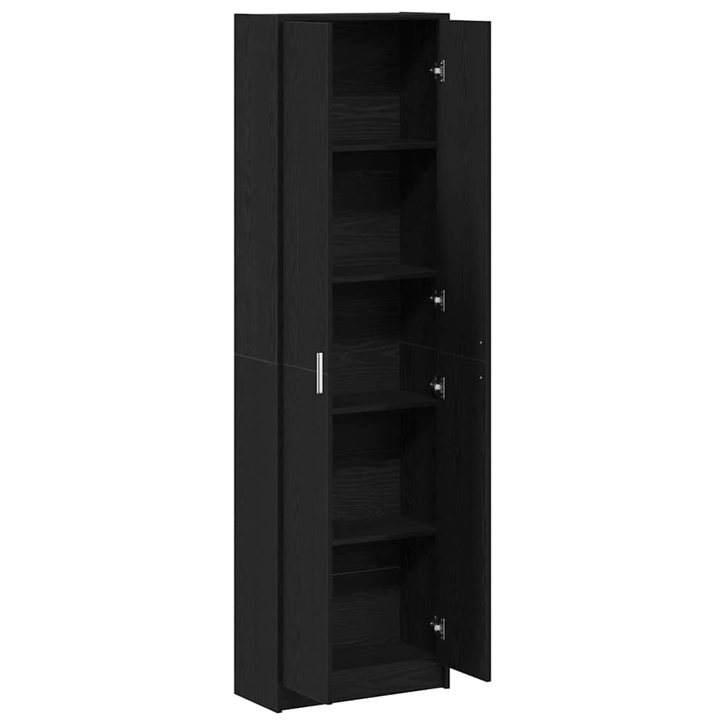 Wardrobe Black Oak 55 x 25 x 189 cm Engineered Wood