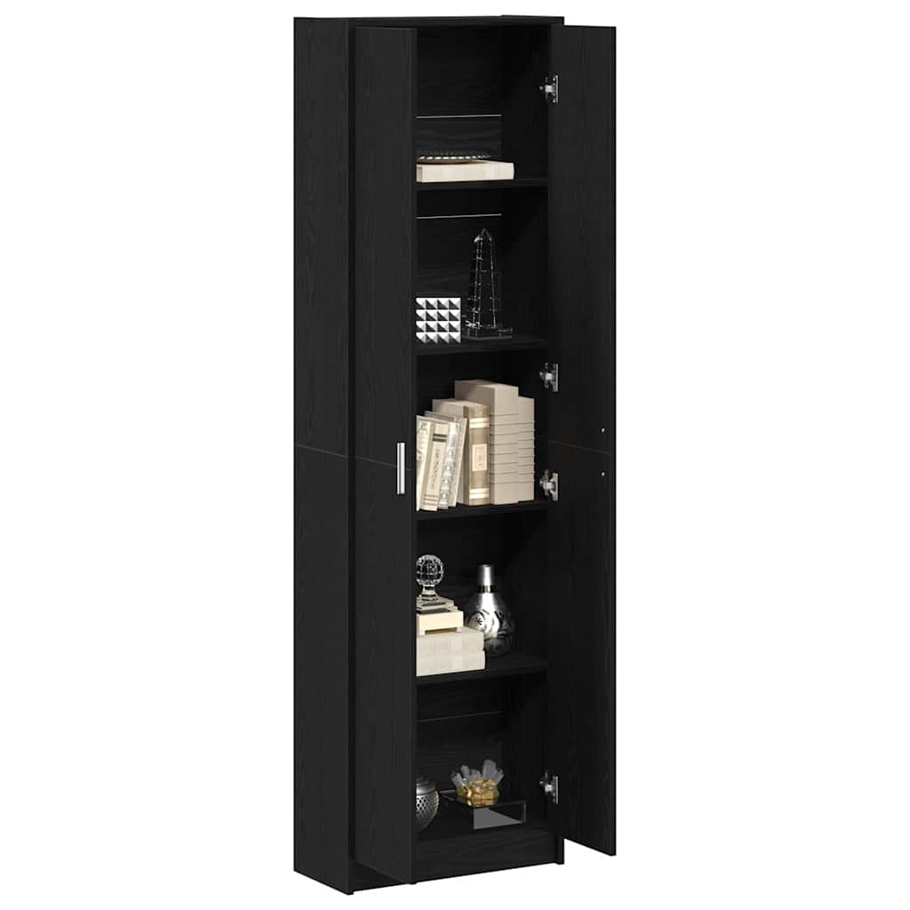 Wardrobe Black Oak 55 x 25 x 189 cm Engineered Wood