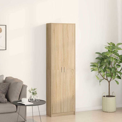 Wardrobe with Shelf Sonoma Oak 55 x 25 x 189 cm Engineered Wood
