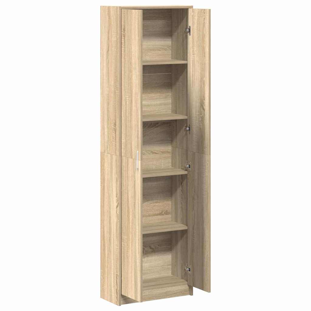 Wardrobe with Shelf Sonoma Oak 55 x 25 x 189 cm Engineered Wood