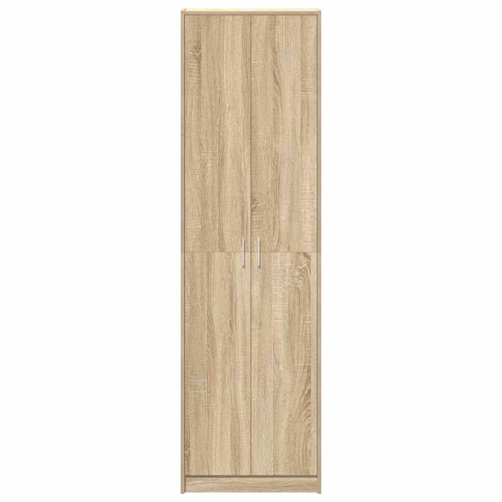 Wardrobe with Shelf Sonoma Oak 55 x 25 x 189 cm Engineered Wood