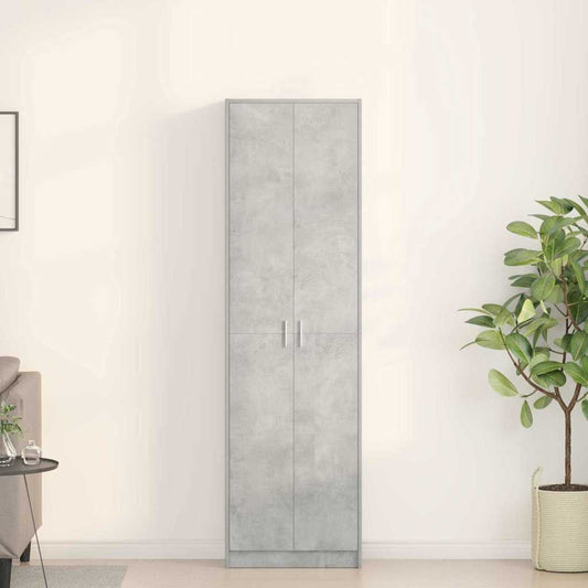 Wardrobe Concrete Grey 55 x 25 x 189 cm Engineered Wood