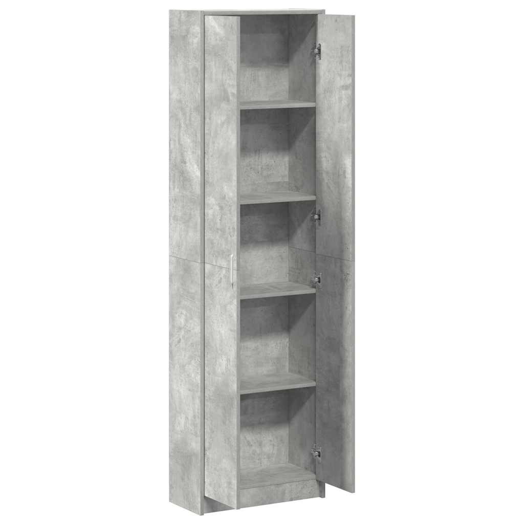 Wardrobe Concrete Grey 55 x 25 x 189 cm Engineered Wood