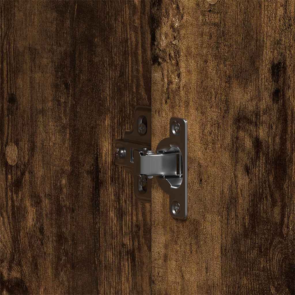 Wardrobe Smoked Oak 55 x 25 x 189 cm Engineered Wood