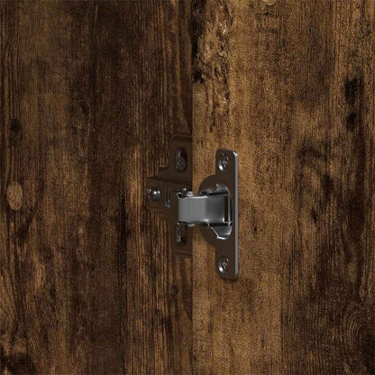 Wardrobe Smoked Oak 55 x 25 x 189 cm Engineered Wood
