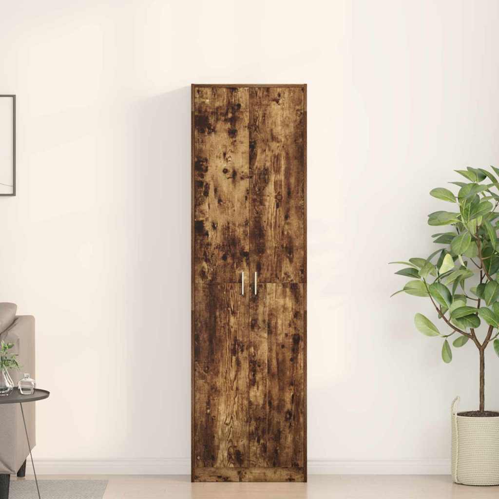 Wardrobe Smoked Oak 55 x 25 x 189 cm Engineered Wood