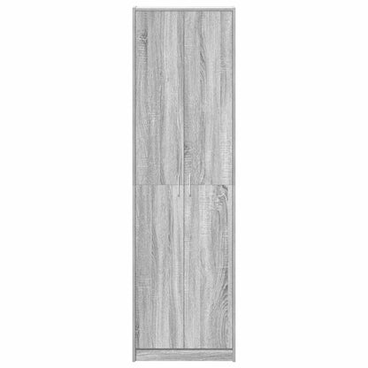 Wardrobe Grey Sonoma 55 x 25 x 189 cm Engineered Wood