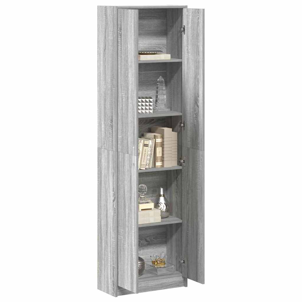 Wardrobe Grey Sonoma 55 x 25 x 189 cm Engineered Wood