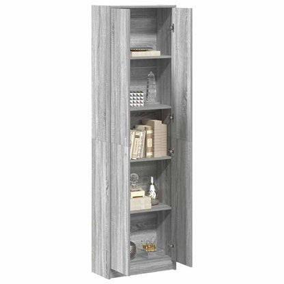 Wardrobe Grey Sonoma 55 x 25 x 189 cm Engineered Wood