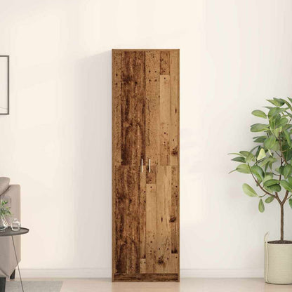 Wardrobe with Shelf Old Wood 55 x 25 x 189 cm Engineered Wood
