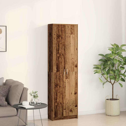 Wardrobe with Shelf Old Wood 55 x 25 x 189 cm Engineered Wood
