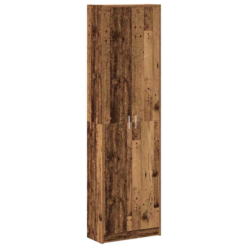 Wardrobe with Shelf Old Wood 55 x 25 x 189 cm Engineered Wood