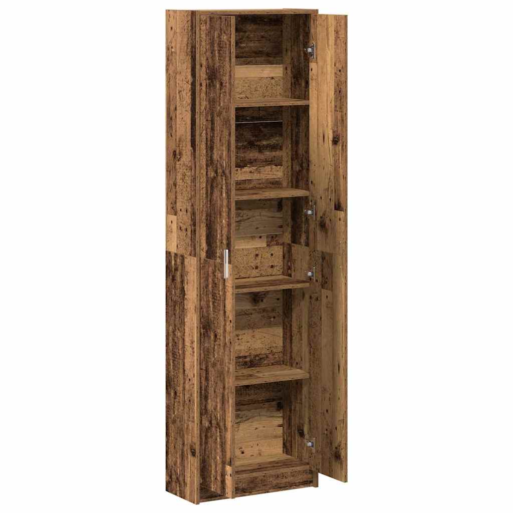 Wardrobe with Shelf Old Wood 55 x 25 x 189 cm Engineered Wood